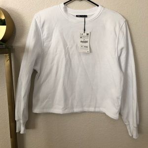Zara sweatshirt with shoulder pads